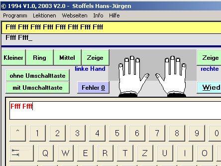 10-Finger Tipptrianer von Hans Jrgen Hubert Stoffels