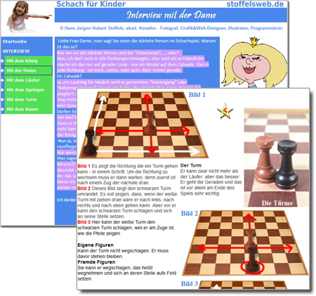 Zwei Seiten (Beispiele) aus Schach fr Kinder